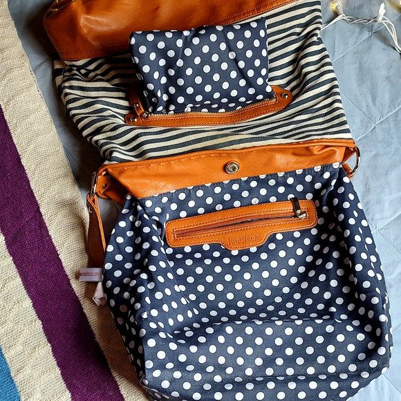 imoshion striped bag with magnetic closures - Picture 6 of 15